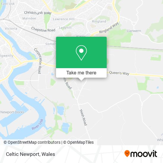 Celtic Newport map
