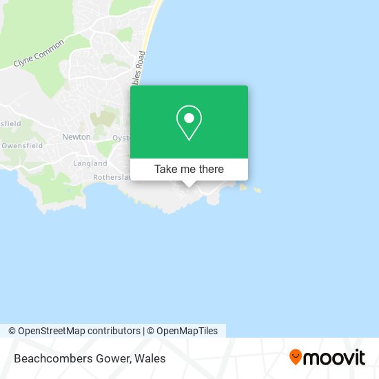 Beachcombers Gower map