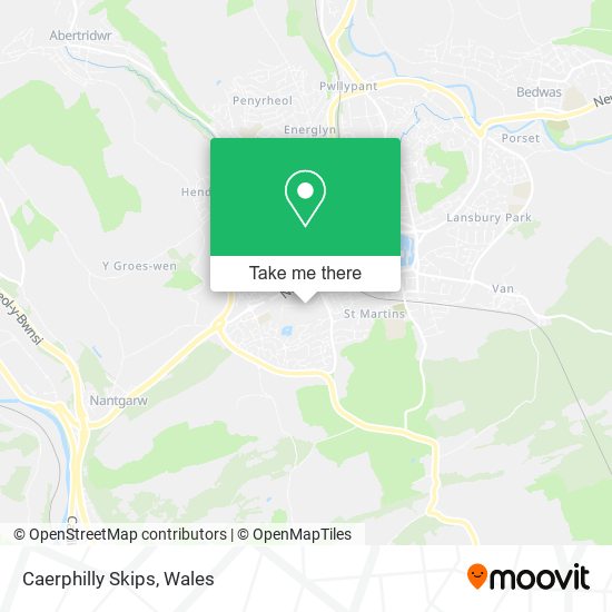 Caerphilly Skips map