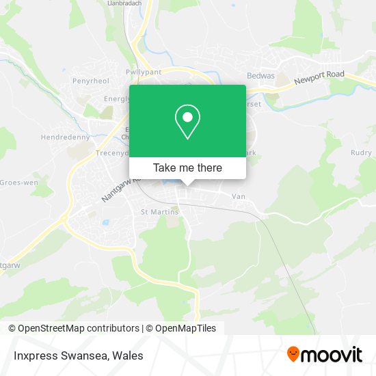 Inxpress Swansea map