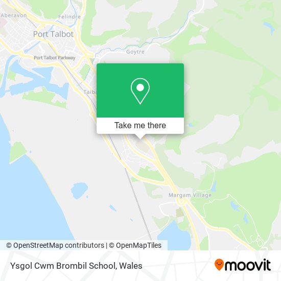 Ysgol Cwm Brombil School map