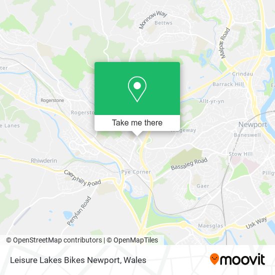 Leisure Lakes Bikes Newport map