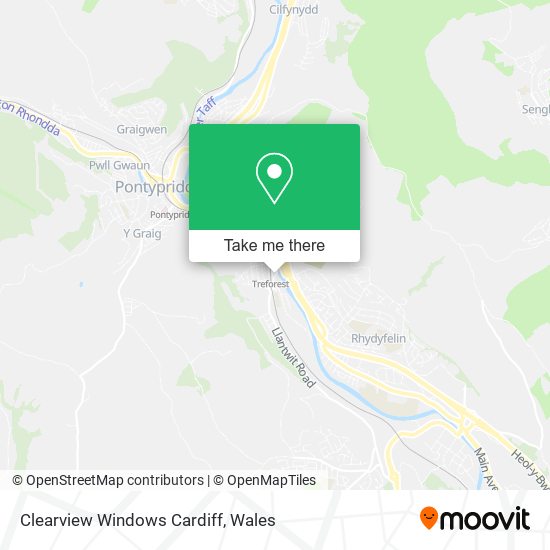 Clearview Windows Cardiff map