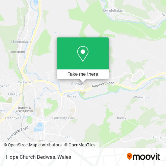 Hope Church Bedwas map