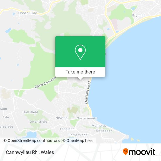 Canhwyllau Rhi map