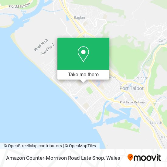 Amazon Counter-Morrison Road Late Shop map