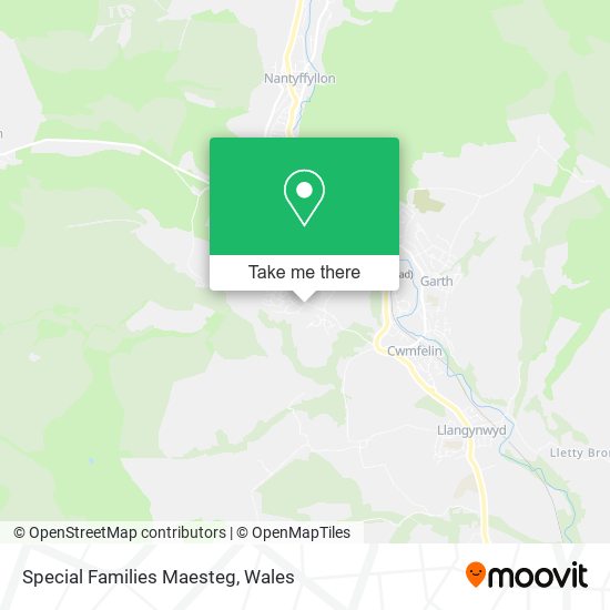 Special Families Maesteg map