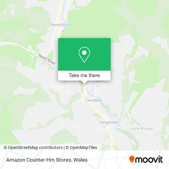 Amazon Counter-Hm Stores map