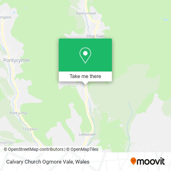 Calvary Church Ogmore Vale map