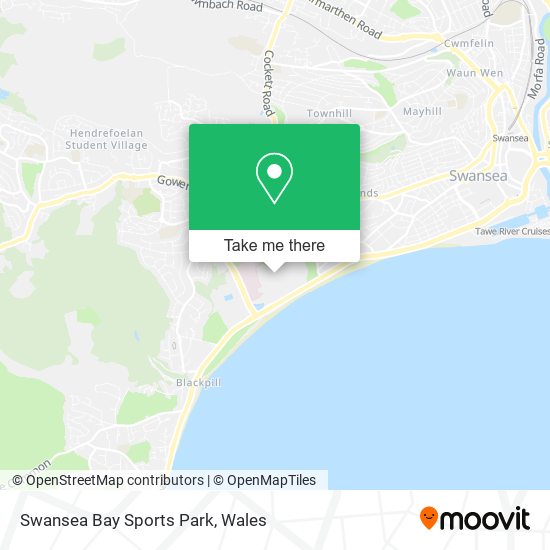 Swansea Bay Sports Park map