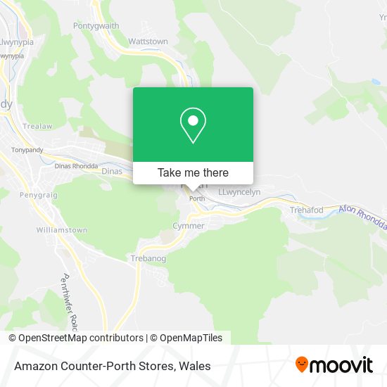 Amazon Counter-Porth Stores map