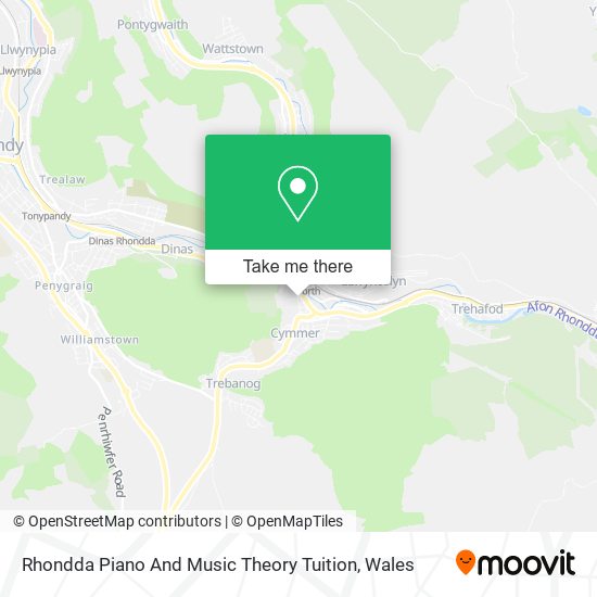 Rhondda Piano And Music Theory Tuition map