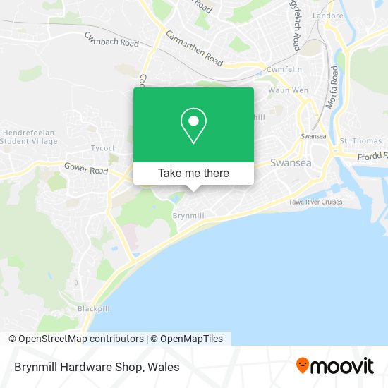 Brynmill Hardware Shop map