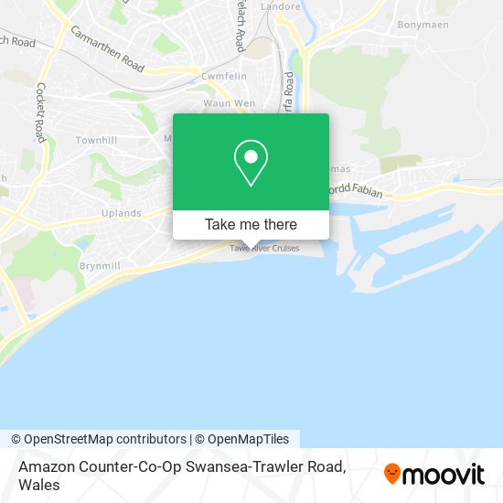 Amazon Counter-Co-Op Swansea-Trawler Road map