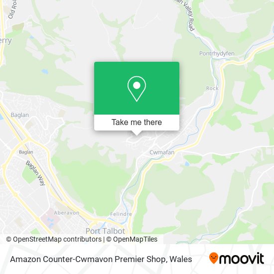 Amazon Counter-Cwmavon Premier Shop map