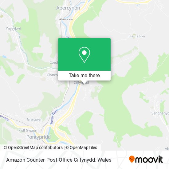 Amazon Counter-Post Office Cilfynydd map