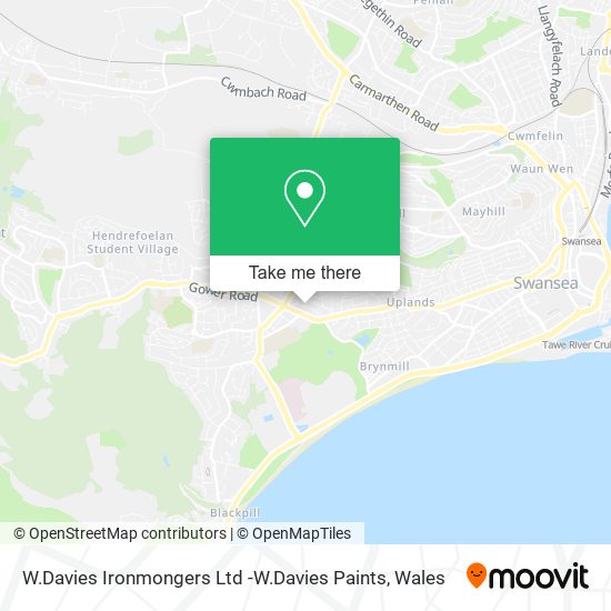 W.Davies Ironmongers Ltd -W.Davies Paints map