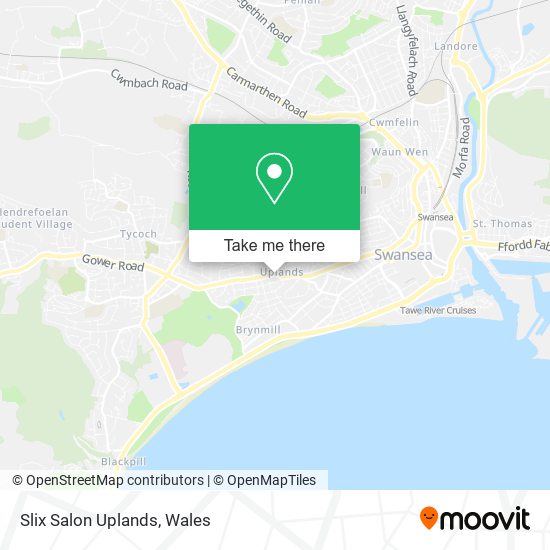 Slix Salon Uplands map