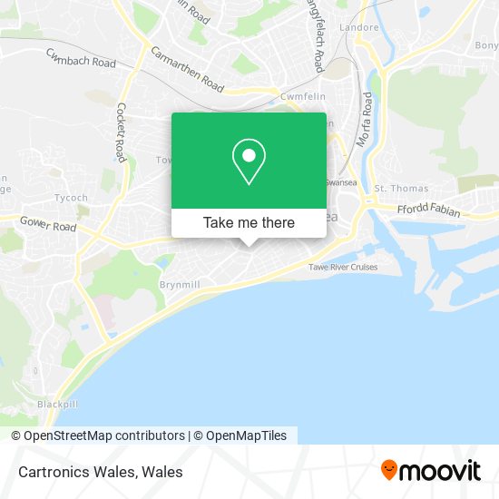 Cartronics Wales map