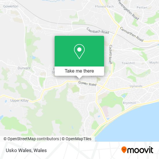 Usko Wales map