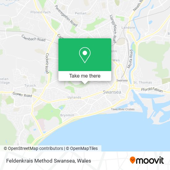 Feldenkrais Method Swansea map