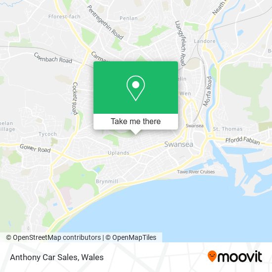 Anthony Car Sales map