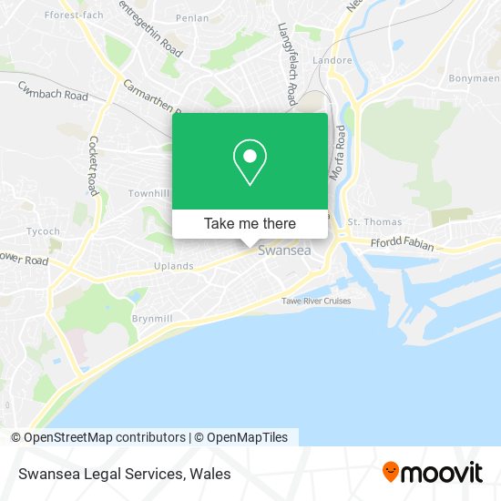 Swansea Legal Services map