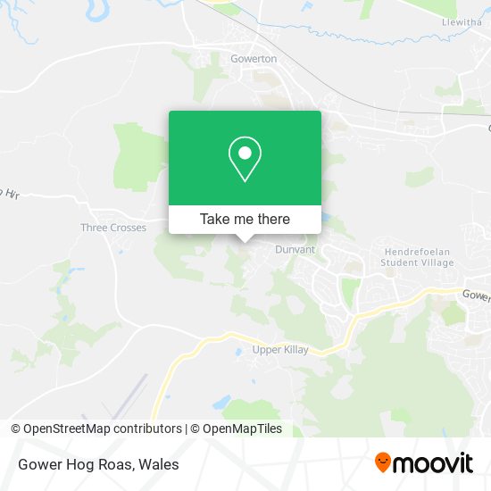 Gower Hog Roas map