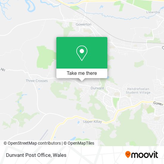 Dunvant Post Office map