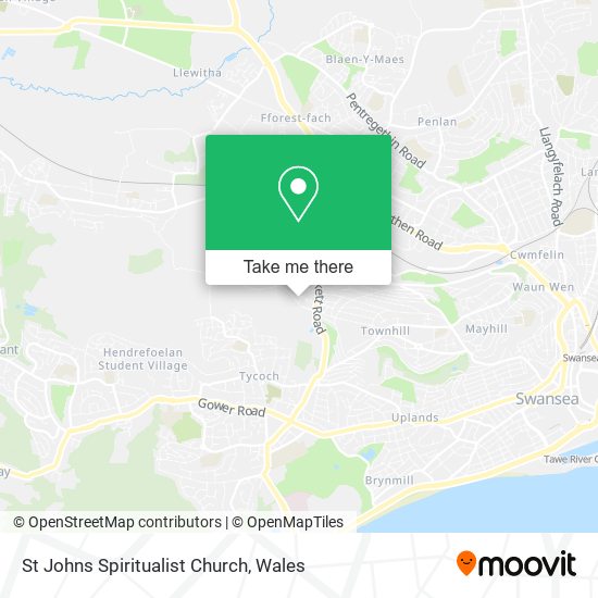 St Johns Spiritualist Church map