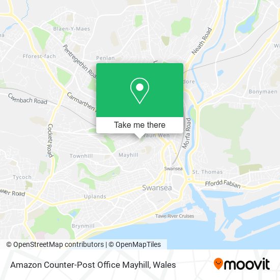 Amazon Counter-Post Office Mayhill map