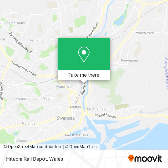 Hitachi Rail Depot map