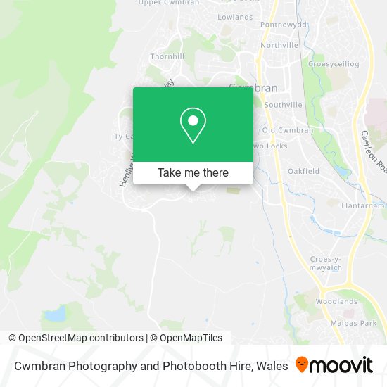 Cwmbran Photography and Photobooth Hire map