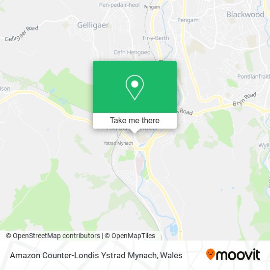 Amazon Counter-Londis Ystrad Mynach map