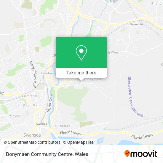 Bonymaen Community Centre map