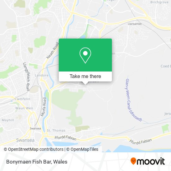Bonymaen Fish Bar map