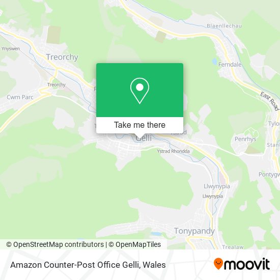 Amazon Counter-Post Office Gelli map