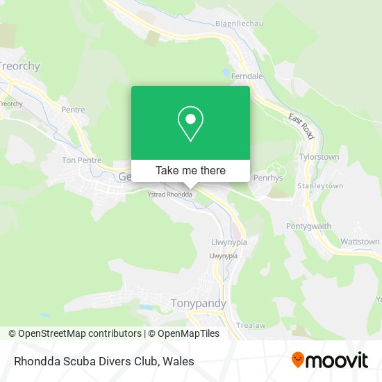 Rhondda Scuba Divers Club map