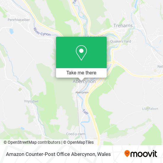 Amazon Counter-Post Office Abercynon map