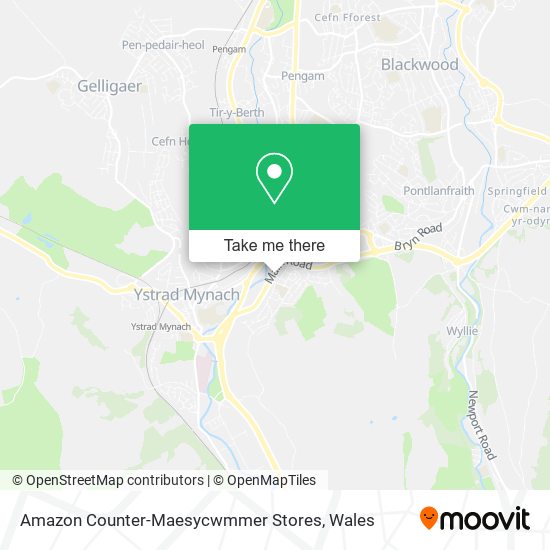 Amazon Counter-Maesycwmmer Stores map