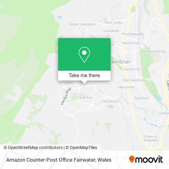 Amazon Counter-Post Office Fairwater map