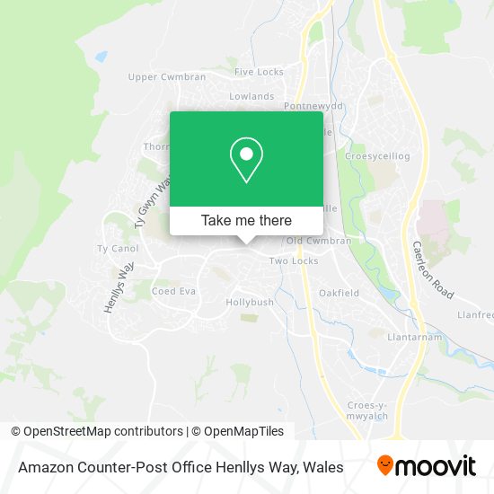 Amazon Counter-Post Office Henllys Way map