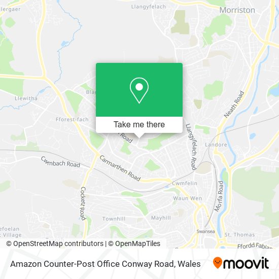Amazon Counter-Post Office Conway Road map