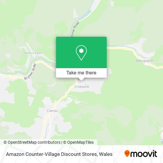 Amazon Counter-Village Discount Stores map