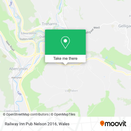 Railway Inn Pub Nelson 2016 map