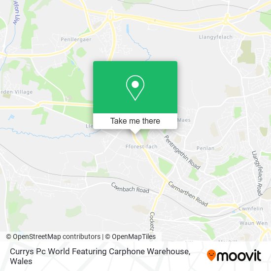 Currys Pc World Featuring Carphone Warehouse map