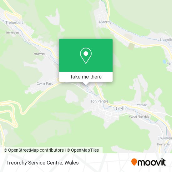 Treorchy Service Centre map