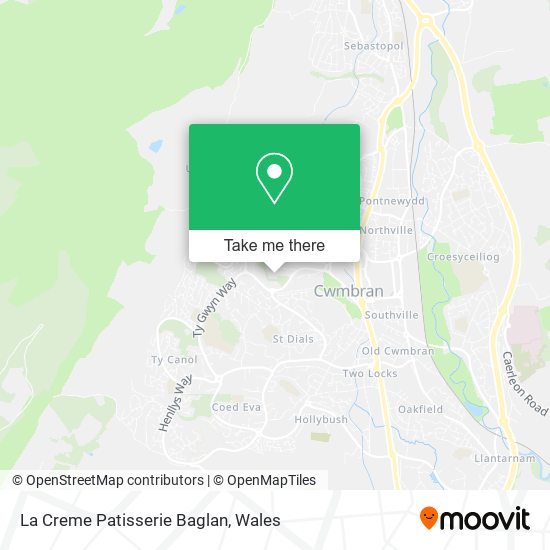 La Creme Patisserie Baglan map