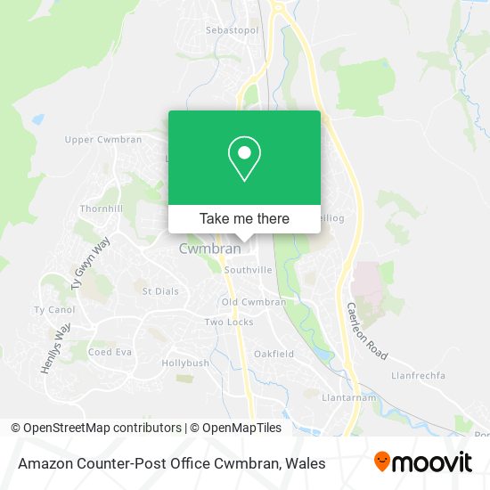 Amazon Counter-Post Office Cwmbran map