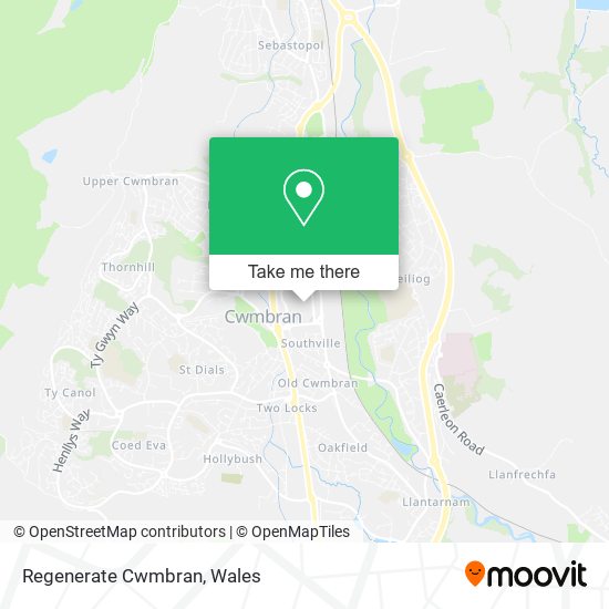 Regenerate Cwmbran map